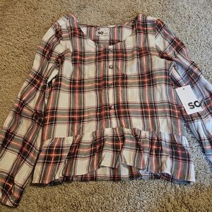 SO Multicolor Plaid Shirt